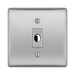 BG Nexus Metal Brushed Steel Flex Outlet NBSFLEX Available from RS Electrical Supplies