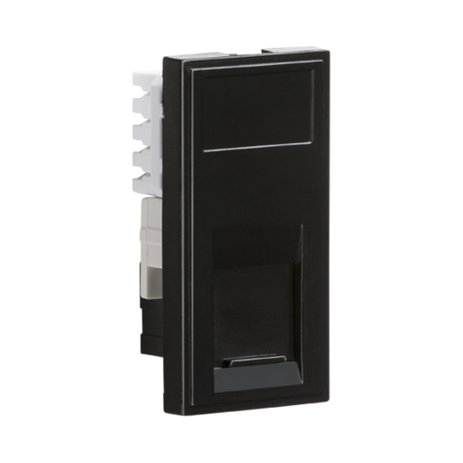 CAT5e RJ45 Outlet Module – Black