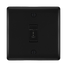 BG Nexus Metal Matt Black Emergency Key Switch NFB12EL Available from RS Electrical Supplies