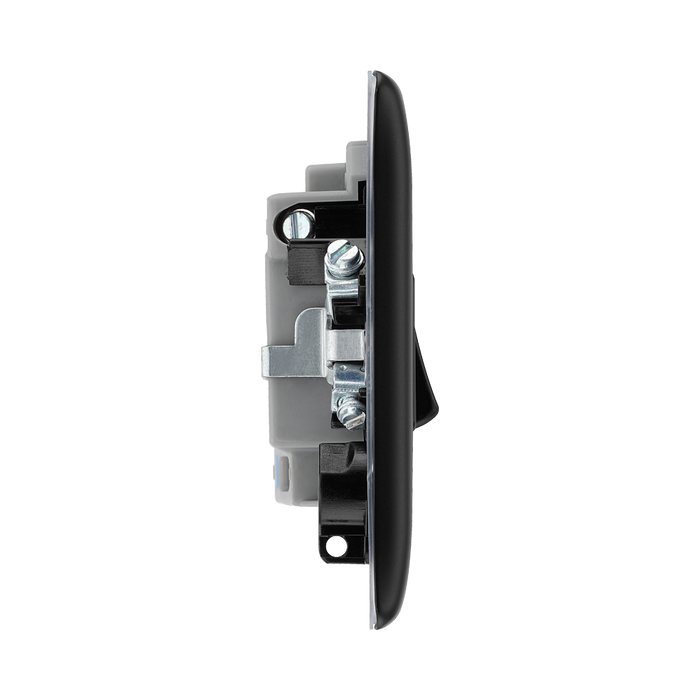 BG Nexus Metal Matt Black 13A Switched Spur NFB50
