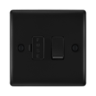 BG Nexus Metal Matt Black 13A Switched Spur NFB50