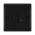 BG Nexus Metal Matt Black 13A Switched Spur Neon NFB52