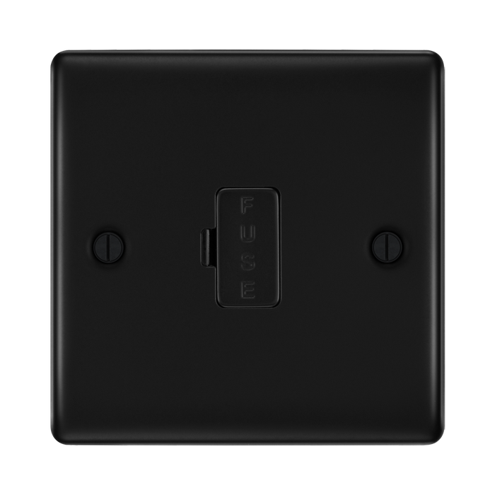 BG Nexus Metal Matt Black 13A Unswitched Spur NFB54
