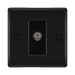 BG Nexus Metal Matt Black Co-axial Socket NFB60B Available from RS Electrical Supplies