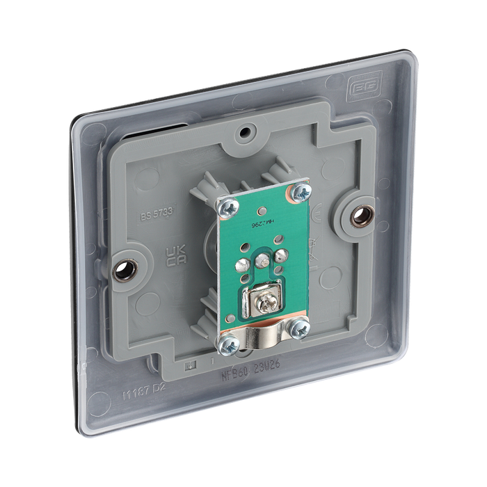 BG Nexus Metal Matt Black Co-axial Socket NFB60