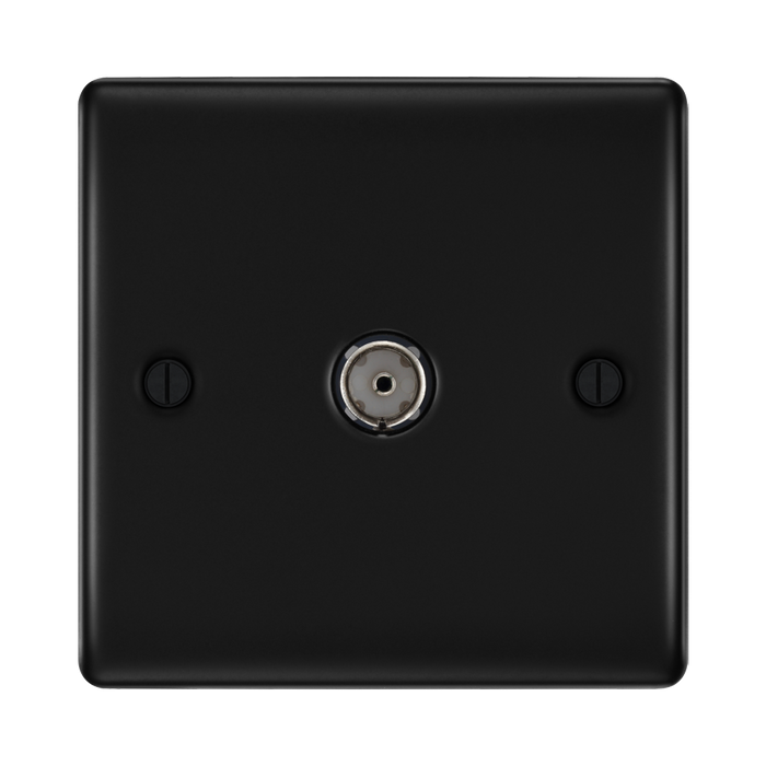 BG Nexus Metal Matt Black Co-axial Socket NFB60