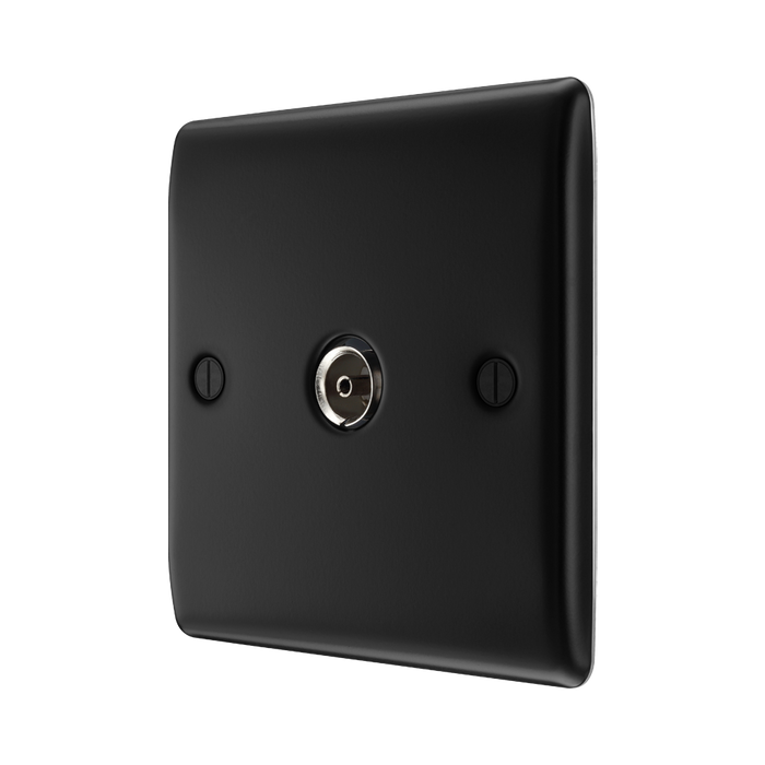 BG Nexus Metal Matt Black Co-axial Socket NFB60