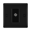 BG Nexus Metal Matt Black Satellite Socket NFB64B