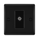 BG Nexus Metal Matt Black Satellite Socket NFB64B