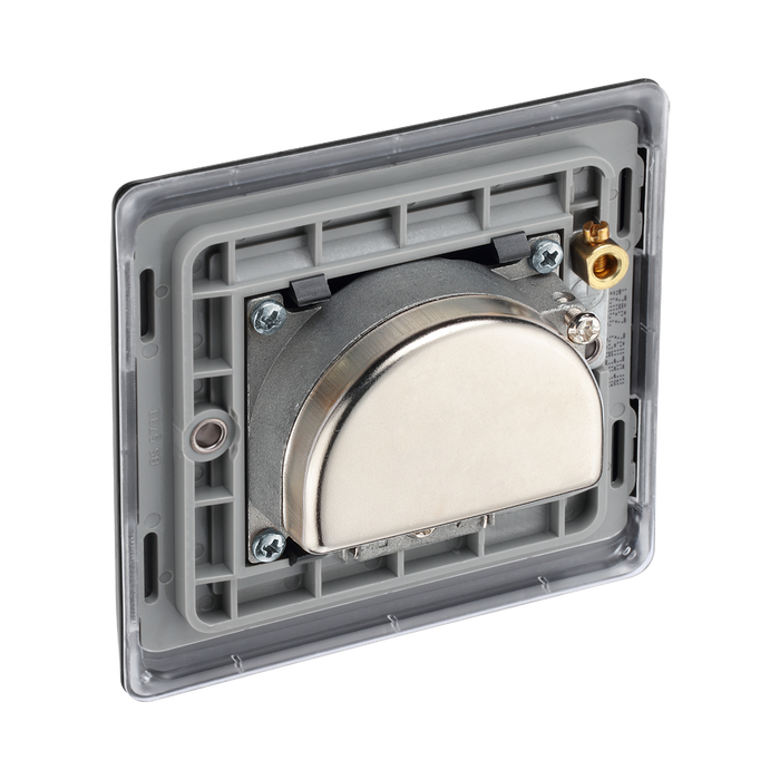 BG Nexus Metal Matt Black TV/FM/SAT Socket NFB67B