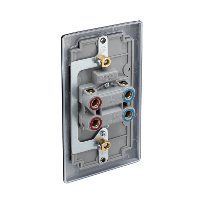 BG Nexus Metal Matt Black 45A Cooker Switch NFB72B