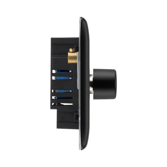 BG Nexus Metal Matt Black 1G Dimmer Switch NFB81