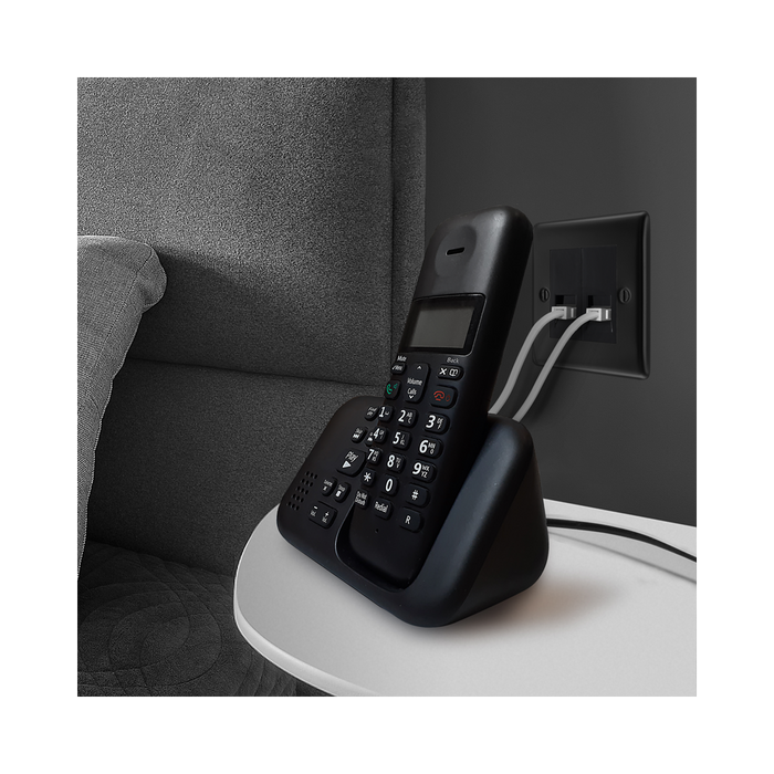 BG Nexus Metal Matt Black Double Master Telephone Socket NFBBTM2B
