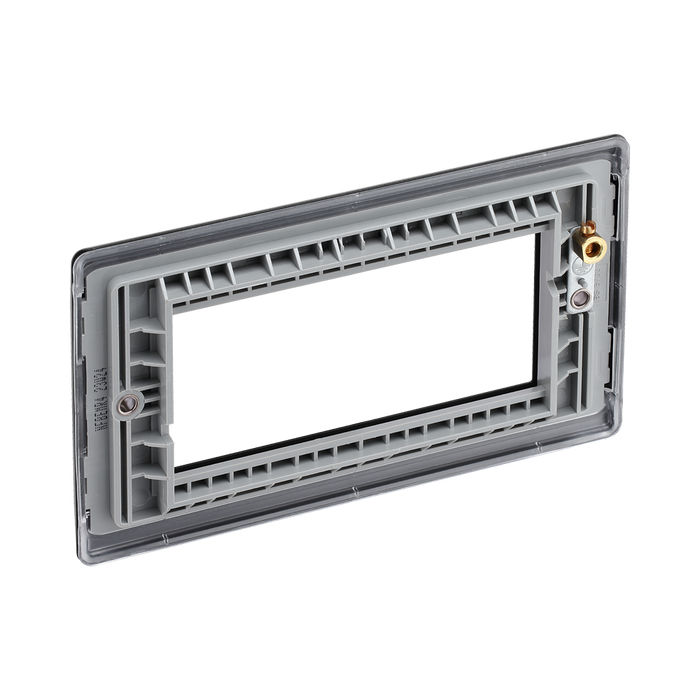 BG Nexus Metal Matt Black 4G Euro Plate NFBEMR4
