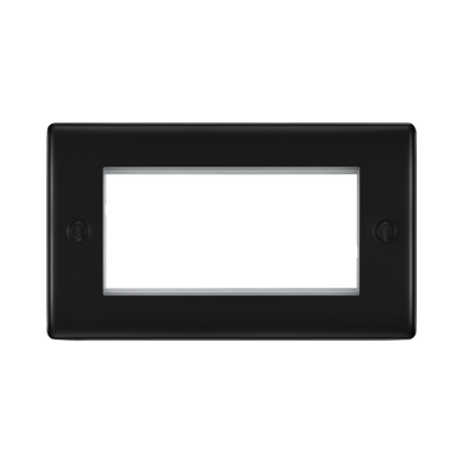 BG Nexus Metal Matt Black 4G Euro Plate NFBEMR4