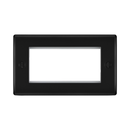 BG Nexus Metal Matt Black 4G Euro Plate NFBEMR4