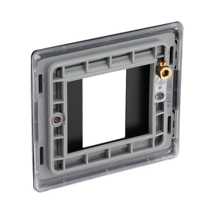 BG Nexus Metal Matt Black 1G Euro Plate NFBEMS1