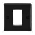 BG Nexus Metal Matt Black 1G Euro Plate NFBEMS1