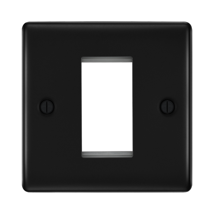 BG Nexus Metal Matt Black 1G Euro Plate NFBEMS1