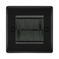 BG Nexus Metal Matt Black 2G Cable Brush Outlet NFBEMS2BR Available from RS Electrical Supplies