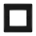 BG Nexus Metal Matt Black 2G Euro Plate NFBEMS2