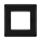 BG Nexus Metal Matt Black 2G Euro Plate NFBEMS2