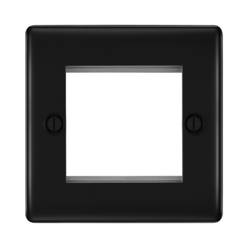 BG Nexus Metal Matt Black 2G Euro Plate NFBEMS2