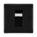 BG Nexus Metal Matt Black RJ45 Cat6A Data Outlet NFBRJ4516AB Available from RS Electrical Supplies