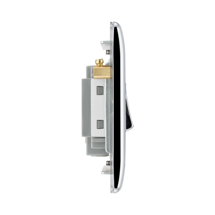 BG Nexus Metal Polished Chrome Fused Fan Isolator Switch NPC15F