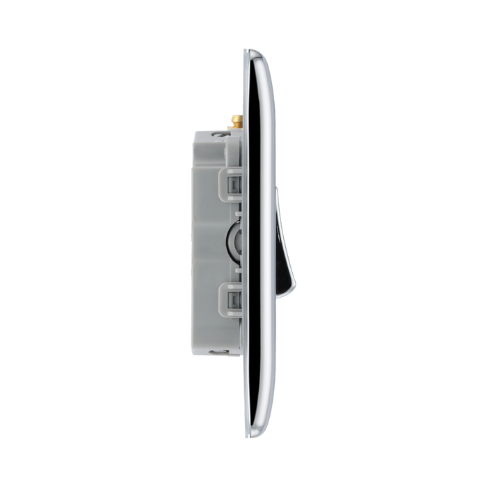 BG Nexus Metal Polished Chrome Fan Isolator Switch NPC15