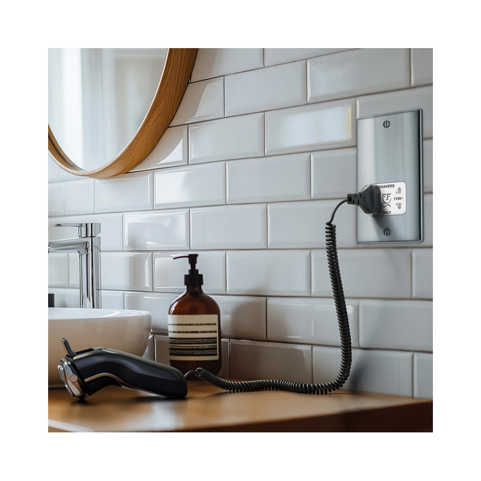 BG Nexus Metal Polished Chrome Shaver Socket NPC20W
