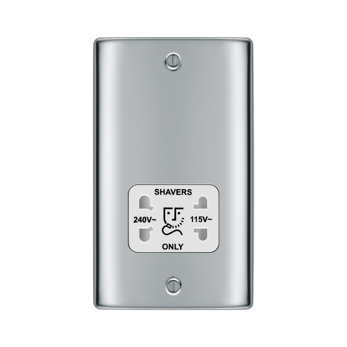 BG Nexus Metal Polished Chrome Shaver Socket NPC20W