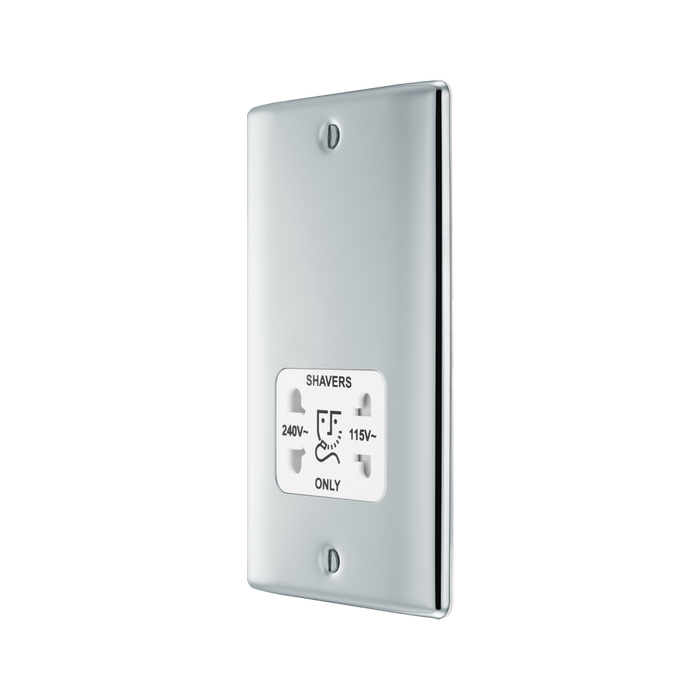 BG Nexus Metal Polished Chrome Shaver Socket NPC20W