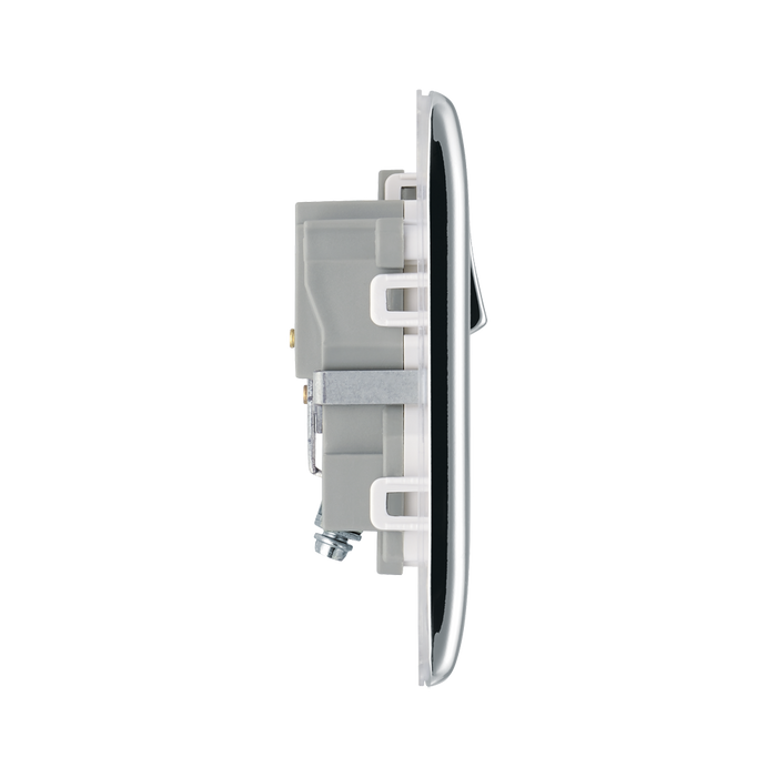 BG Nexus Metal Polished Chrome 13A Single Socket NPC21W