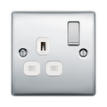 BG Nexus Metal Polished Chrome 13A Single Socket NPC21W