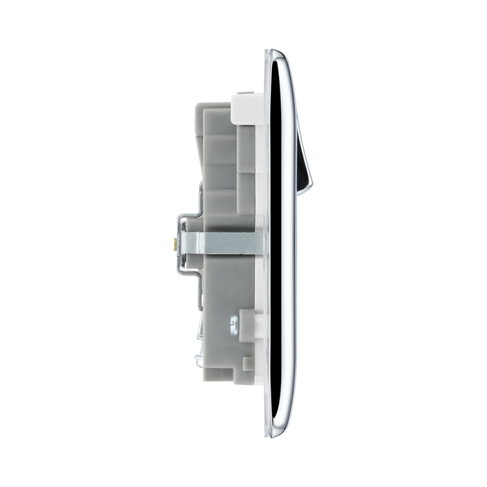 BG Nexus Metal Polished Chrome 13A Double USB Socket with 45W A+C Ports NPC22UAC45W