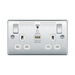 BG Nexus Metal Polished Chrome Wi-Fi Extender USB Socket NPC22UWRW Available from RS Electrical Supplies