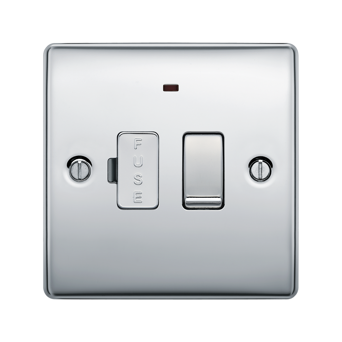 BG Nexus Metal Polished Chrome 13A Switched Spur with Neon NPC52