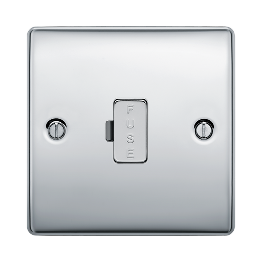 BG Nexus Metal Polished Chrome 13A Unswitched Spur NPC54 Available from RS Electrical Supplies