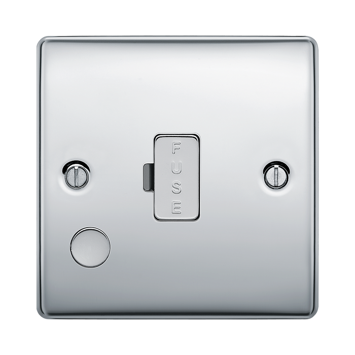 BG Nexus Metal Polished Chrome 13A Unswitched Spur with Flex NPC55