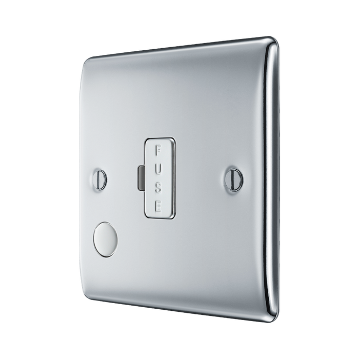 BG Nexus Metal Polished Chrome 13A Unswitched Spur with Flex NPC55