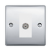 BG Nexus Metal Polished Chrome Co-axial Socket NPC60W Available from RS Electrical Supplies