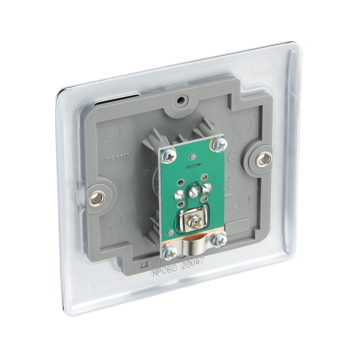 BG Nexus Metal Polished Chrome Co-axial Socket NPC60