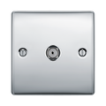 BG Nexus Metal Polished Chrome Co-axial Socket NPC60
