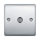 BG Nexus Metal Polished Chrome Co-axial Socket NPC60