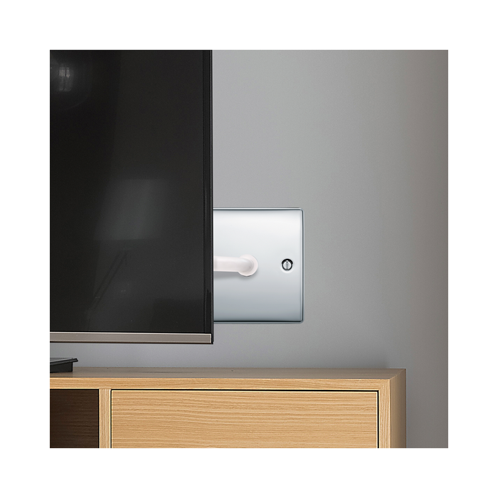 BG Nexus Metal Polished Chrome Co-axial Socket NPC60