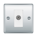 BG Nexus Metal Polished Chrome Satellite Socket NPC64