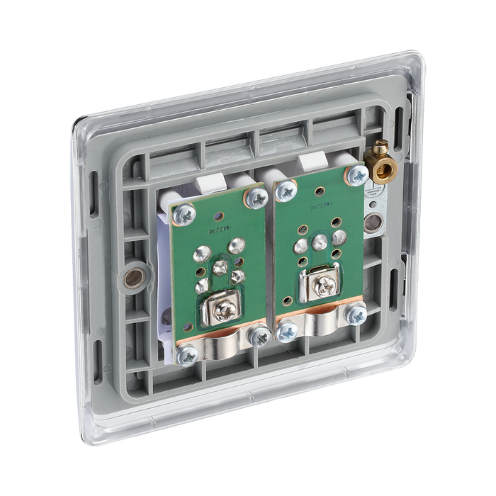 BG Nexus Metal Polished Chrome TV & Satellite Socket NPC65