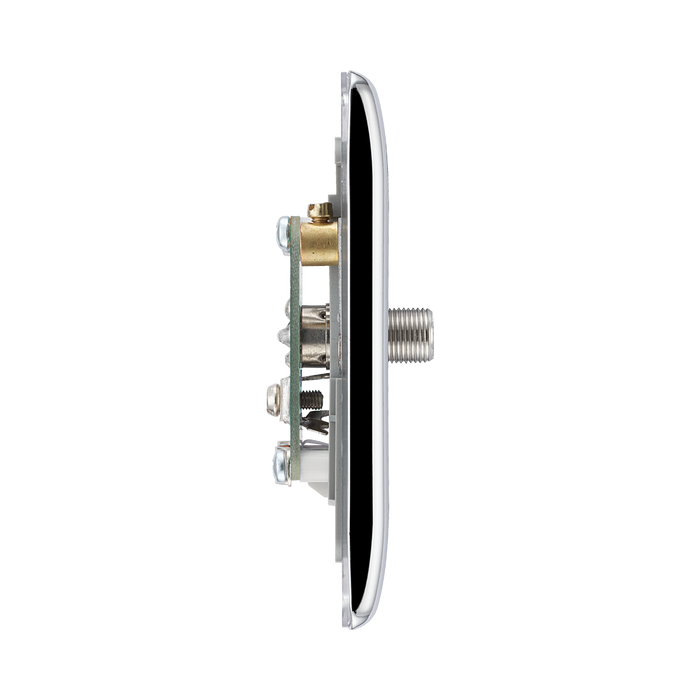 BG Nexus Metal Polished Chrome TV & Satellite Socket NPC65