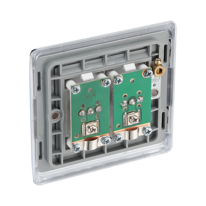 BG Nexus Metal Polished Chrome TV & FM Socket NPC66